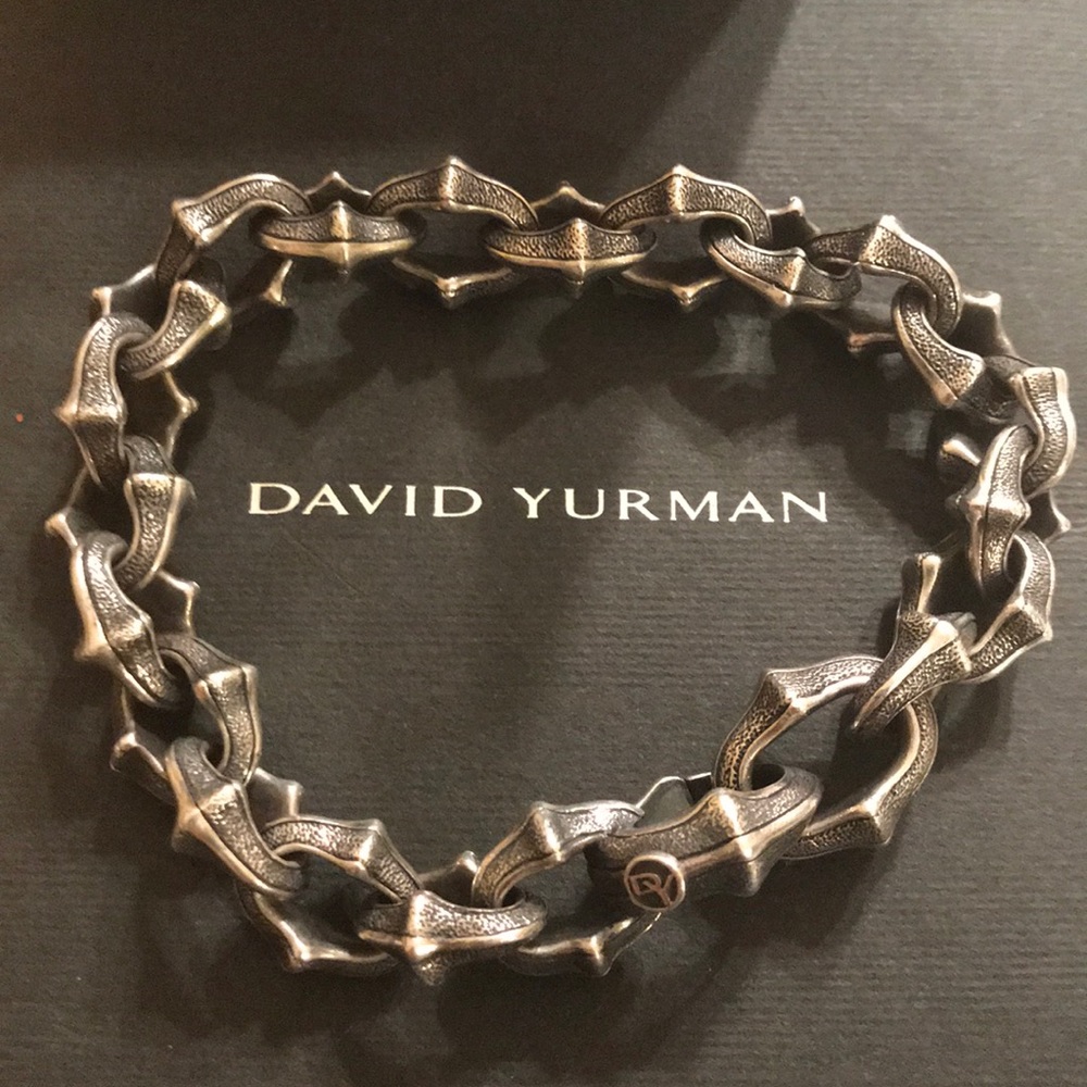 David Yurman Armory Figure-Eight Silver Bracelet